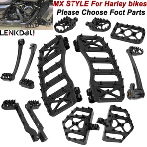 CNC MX Toe Shifter Lever Brake Arm Foot Peg Floorboard Pedal For Harley Touring  - Picture 1 of 47