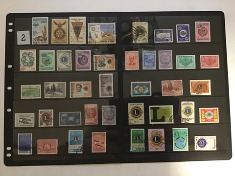 ROTARY INT. & LIONS CLUB ON STAMPS TOPIC Stamp Collection FREE SHIP  lot 2 Cover