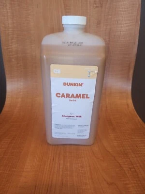 DUNKIN' DONUTS Dunkin Donuts Caramel Swirl with pump 64 oz Jug on Sale *SEALED*