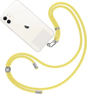 Cuerda para Funda Carcasa de Móvil Adaptador Universal Cordón Colgante Amarillo - Imagen 1 de 2