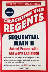 Cracking The Regents; Sequential Math II (The Princeton Review) / 1998 PB - Bild 1 von 1