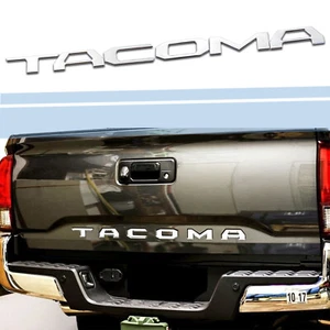 3D Raised Tailgate Insert Letters Emblem Fit 2014-2019 Toyota Tacoma-Chrome - Picture 1 of 6