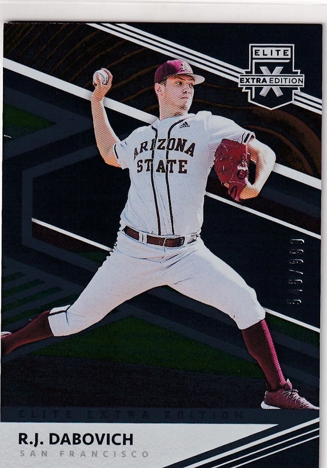 2020 ELITE EXTRA /999 RC R.J. DABOVICH SAN FRANCISCO GIANTS ROOKIE (JC)5037 - Image 1 of 1