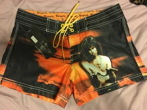 Pantalones cortos de baño Jim Morrison The Doors talla 3 cintura 28"" de largo 10"" de Dragonfly - Imagen 1 de 5