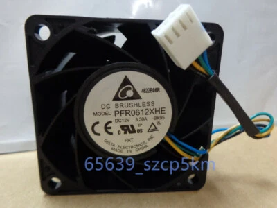 Delta PFR0612XHE DC 12V 3.30A 4Pin PWM strong air flow high speed axial fan - Image 1 of 3