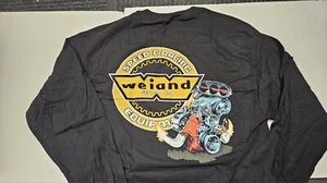 Weiand Hemi (012) Men's Long Sleeve T-Shirts, Black 100% Cotton.  NHRA - Picture 1 of 2