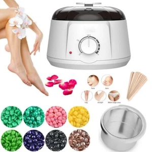 Electric Hair Removal Wax 450cc Warmer Heater Machine 400g Hard Beans Sticks Kit - Picture 1 of 21