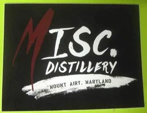 MISC. DISTILLERY Spirits STICKER LABEL Miscellaneous Dist., Mount Airy, MARYLAND - Picture 1 of 1