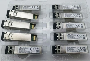 10 Stück Mellanox Original MFM1T02A-SR 10GbE 10GBASE-SR SFP+ Transceiver Modul - Bild 1 von 4