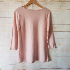 Mendocino A Pea in the Pod 100% Cashmere Women Boatneck Maternity Sweater Medium - Picture 1 of 9