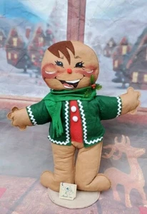 großer Vintage 1991 Annalee 20" großer Weihnachts-Lebkuchenmann Meredith NH - Bild 1 von 8