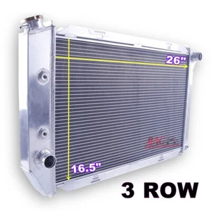 3 Row Aluminum Radiators for 1969-1973 Ford Mustang Fairlane Ranchero Torino V8 - Imagen 1 de 8