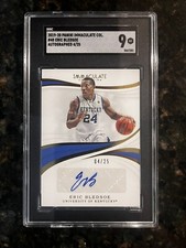 2019-20 Panini Immaculate #48 Kentucky Eric Bledsoe Autographed Card