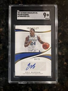 2019-20 Panini Immaculate #48 Kentucky Eric Bledsoe Autographed Card