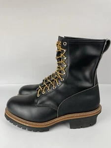 Stivali/Stivali da lavoro RED WING 2218 punta acciaio nero logati uomo 11,5 EE USA - Foto 1 di 15