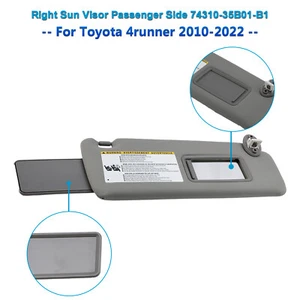Right Sun Visor Passenger 74310-35B01 Gray For Toyota 4runner 2010-2021 2022 ZA - Picture 1 of 11