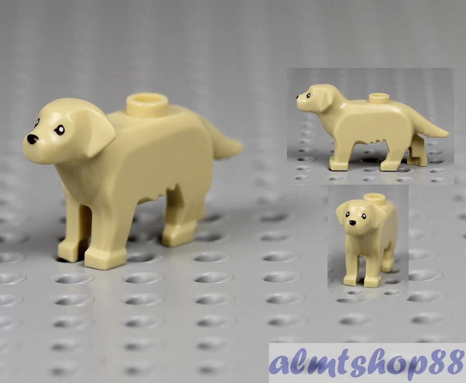LEGO - Labrador / Golden Retriever Dog - Puppy Pet Animal Minifigure City Town - Image 1 of 1