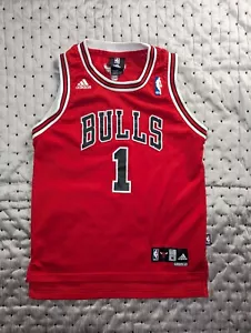 Derrick Rose Chicago Bulls Basketball Jersey Boys Kids Medium Adidas Vintage - Picture 1 of 10