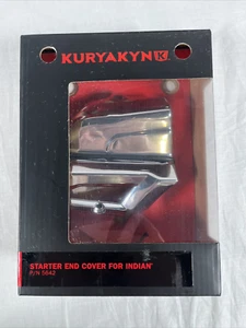 KURYAKYN FOR INDIAN 14 AND UP STARTER END COVER CHROME 5642 - Picture 1 of 10