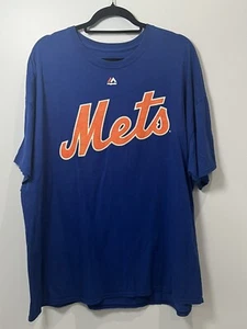 Majestic New York Mets MLB Blue T-Shirt Men's Size 2XL #52 Cespedes - Picture 1 of 6