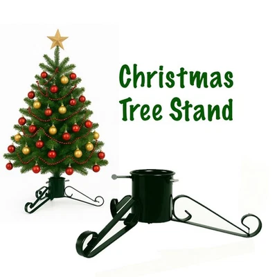 Christmas Tree Stand for Real Xmas Tree Holder Traditional Home Decoration Metal - Image 1 of 4