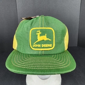 Sombrero de camionero John Deere de malla Snapback, verde y amarillo, Louisville nuevo con etiquetas - Imagen 1 de 8