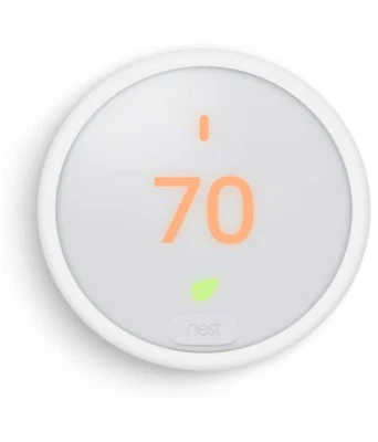 Nest Thermostat E Smart Programmable Thermostat (T4002ES) – Frosted White – NEW - Image 1 of 4