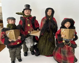 QVC Valerie Parr Hill Family 4pc. Set Holiday Christmas Dickens CAROLERS - New - Picture 1 of 7