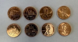 Complete Set 8 PCS Lincoln 2009 Cent Penny P & D Mint, Uncirculated Limited BU - Picture 1 of 4