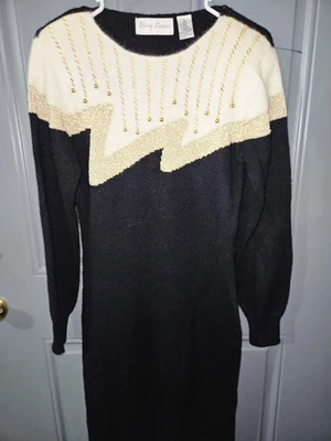 小号 Betsey Lauren 安哥拉装饰连衣裙华丽 — 第 1/3 张图片