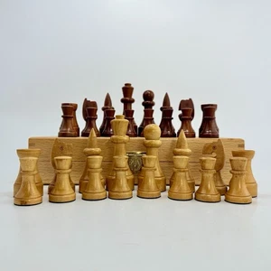 Schachfiguren Schach Set Deutsche Bundesform KH 84 mm Palisander Gefilzt in Box - Bild 1 von 24