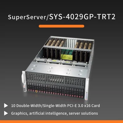 Supermicro SuperServer 4029GP-TRT2 With 2x8260Y CPU, 256GB RAM, 10x 3090 24GB - Image 1 of 4
