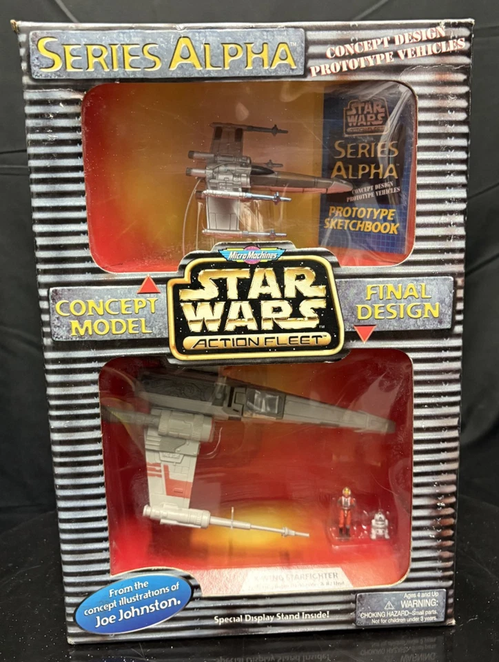 1997 Micro Machines Star Wars Action Fleet Series Alpha X-wing Starfighter R2