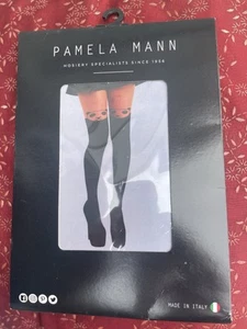 Pamela Mann Tights: Panda/Conversational Dinosaur/Solid Sheer Stripe One Size - Picture 1 of 6