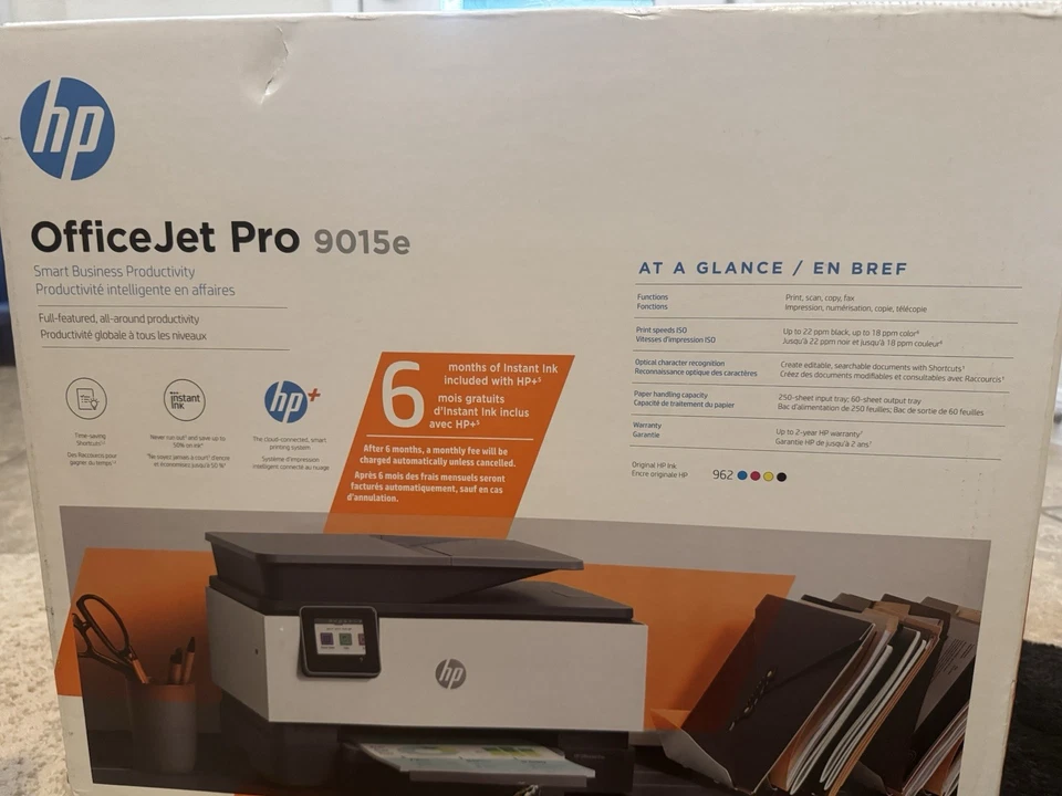 HP OfficeJet Pro 9015e Wireless Color All-in-One Printer (1G5L3A),Gray - Image 1 of 1