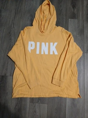 Victoria Secret 粉色连帽运动衫橙色和白色女式 XXLarge — 第 1/3 张图片