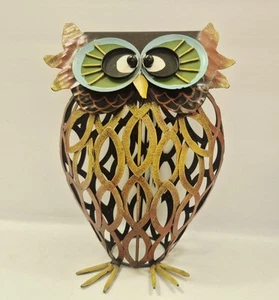 Owl Sculptures Made From Metal. Preowned. Home Or Yard Decor - Picture 1 of 2