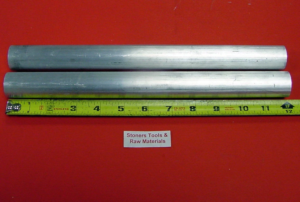 2 Piezas 1-1/8" 6061 T6511 ALUMINIO VARILLA REDONDA 12" Largo Torno Extruido Barra Stock Foto 1 de 1
