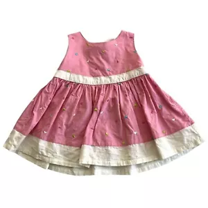 Okie Dokie Style #F11874 sleeveless pink white hearts multi color dress back sna - Picture 1 of 4