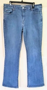 Jeans Levis 515 bootcut elasticizzato vintage anni 90 donna 16 L orlo strappato lavaggio med - Foto 1 di 8
