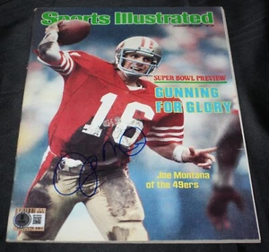 Joe Montana signed First Sports Illustrated, SF 49ers, NO LABEL, Beckett BAS - Picture 1 of 3