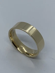 14k Gold 6mm Comfort Fit Engagement Wedding Band Ring Men's Women's size 5-12.5 - Picture 1 of 5