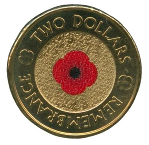 Australia 2012 $2.00 Red Poppy coin Uncirculated. - Picture 1 of 2