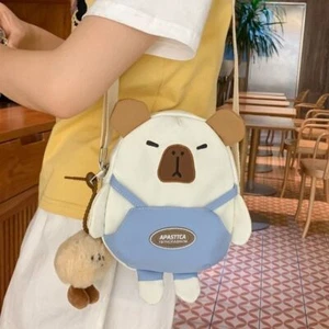 Cartoon Capybara Crossbody Bag Casual Capybara Hand Bag Cute Shoulder Bag - Picture 1 of 14
