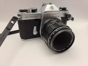 Asahi Pentax SPOTMATIC SP II Film SLR Camera w/ Super Macro Takumar f4 50mm Lens - Picture 1 of 15