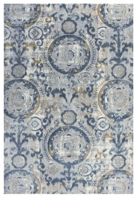 Rizzy Rugs Beige Vintage RIngs Scrolls Contemporary Area Rug Floral BRS107 - Image 1 of 4
