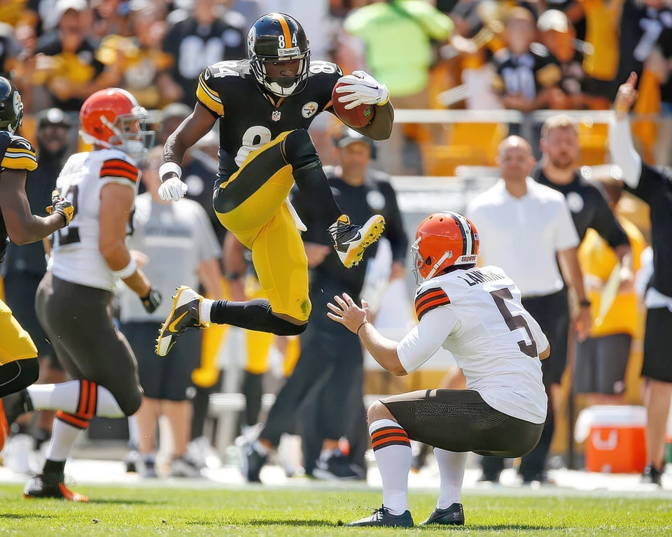 Impresión fotográfica brillante Antonio Brown #84 Pittsburgh Steelers NFL 8"X10" 34 Foto 1 de 1