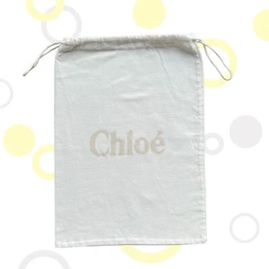 Chloe Cotton Dust Bag Draw String White 11" x 10" - Picture 1 of 6