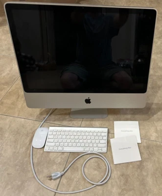 Apple iMac A1225 24" Desktop 2008 w/ original Keyboard & Mouse PARTS OR REPAIR - Image 1 of 4