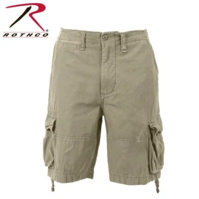 Pantalones Cortos Utilitarios de Infantería Rothco Vintage - Caqui Foto 1 de 4